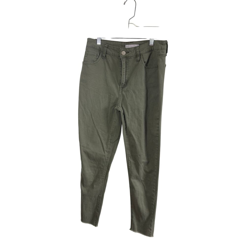 Tinseltown Green Raw Hem Cotton Green Gorp Core  Utility Hiking Jeans SZ 5